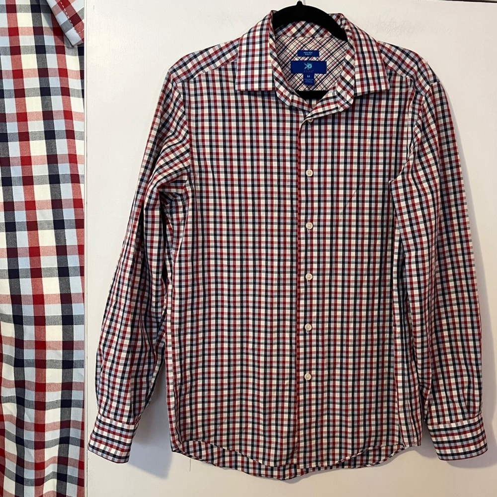 Egara Men’s Slimfit Plaid Button Down Shirt